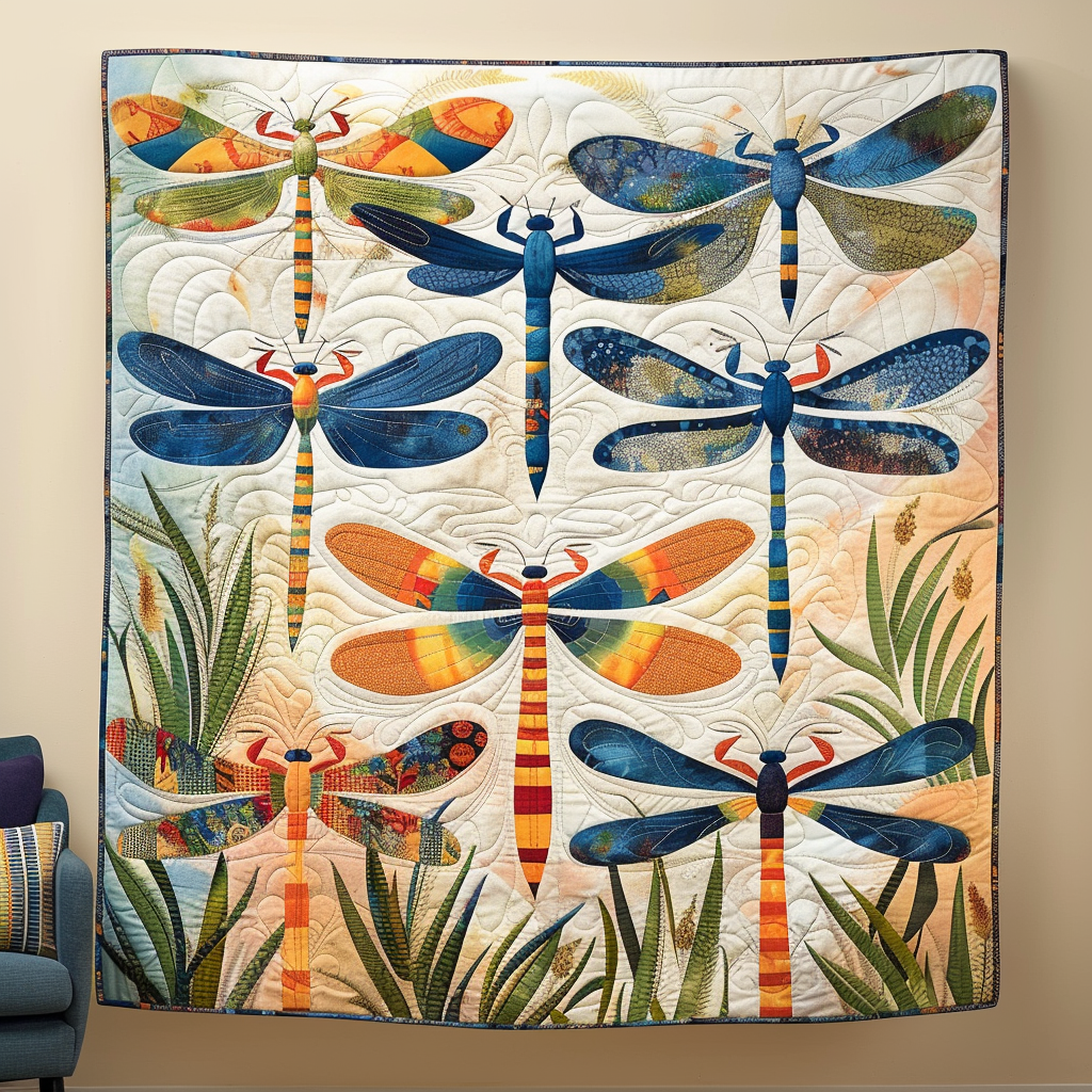 Emerald Flitter Quilted Blanket Unique Dragon Gifts