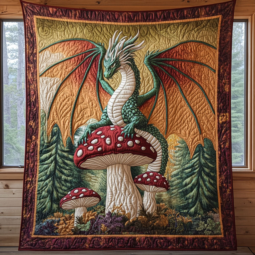 Emerald Guardian Quilt Luxury Quilt Blanket for Elegant Home Decor