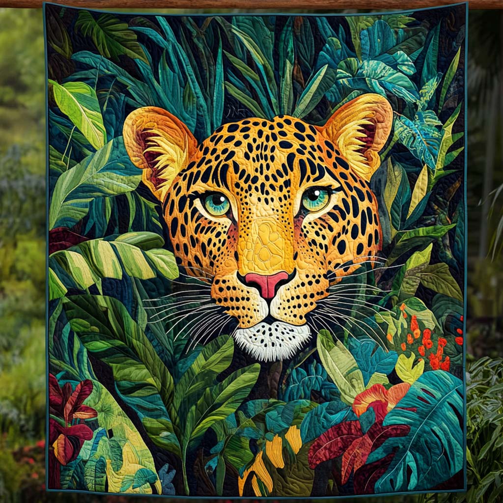 Emerald Hideaway Quilted Blanket Leopard Blanket Leopard Print Presents