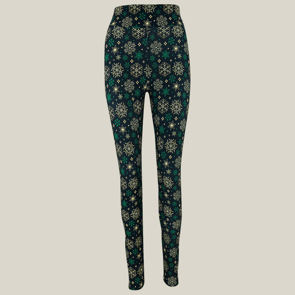 Emerald Snow Leggings Women Gym Wear Sportswear Best Gifts For Fitness Enthusiasts