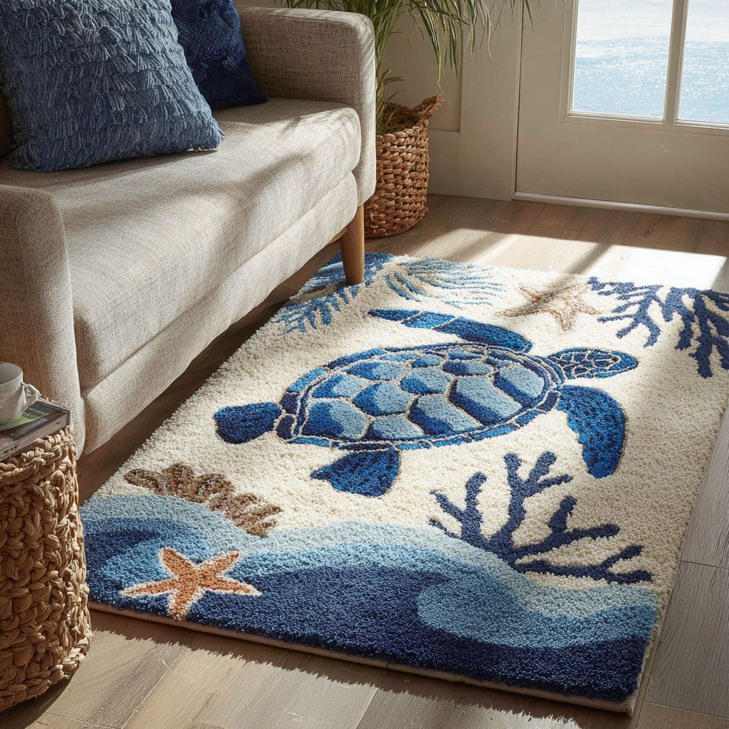 Emerald Wave Rider Area Rug  Indoor Outdoor Carpet Christmas Gifts For New Moms