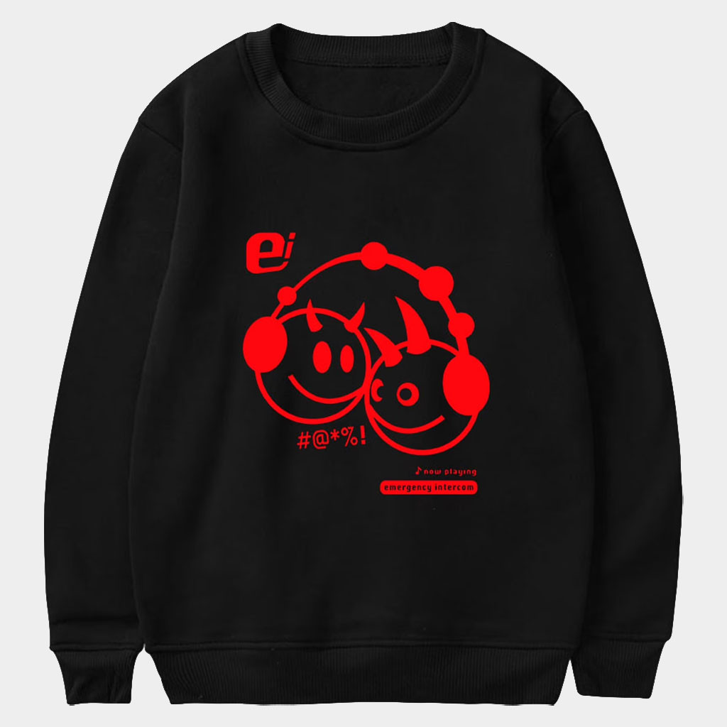 Emergency Intercom Merch Duo Logo Sweatshirt Black Gifts Ideas For Brothers Emergency Intercom Merch Duo Logo Sweatshirt Black Gifts Ideas For Brothers