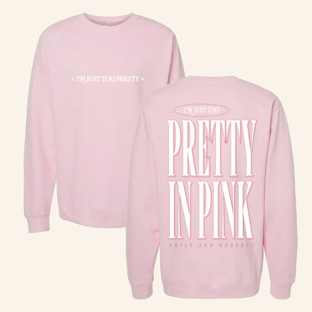 Emily Ann Merch Pretty In Pink Sweatshirt Christmas Present For Wife Emily Ann Merch Pretty In Pink Sweatshirt Christmas Present For Wife