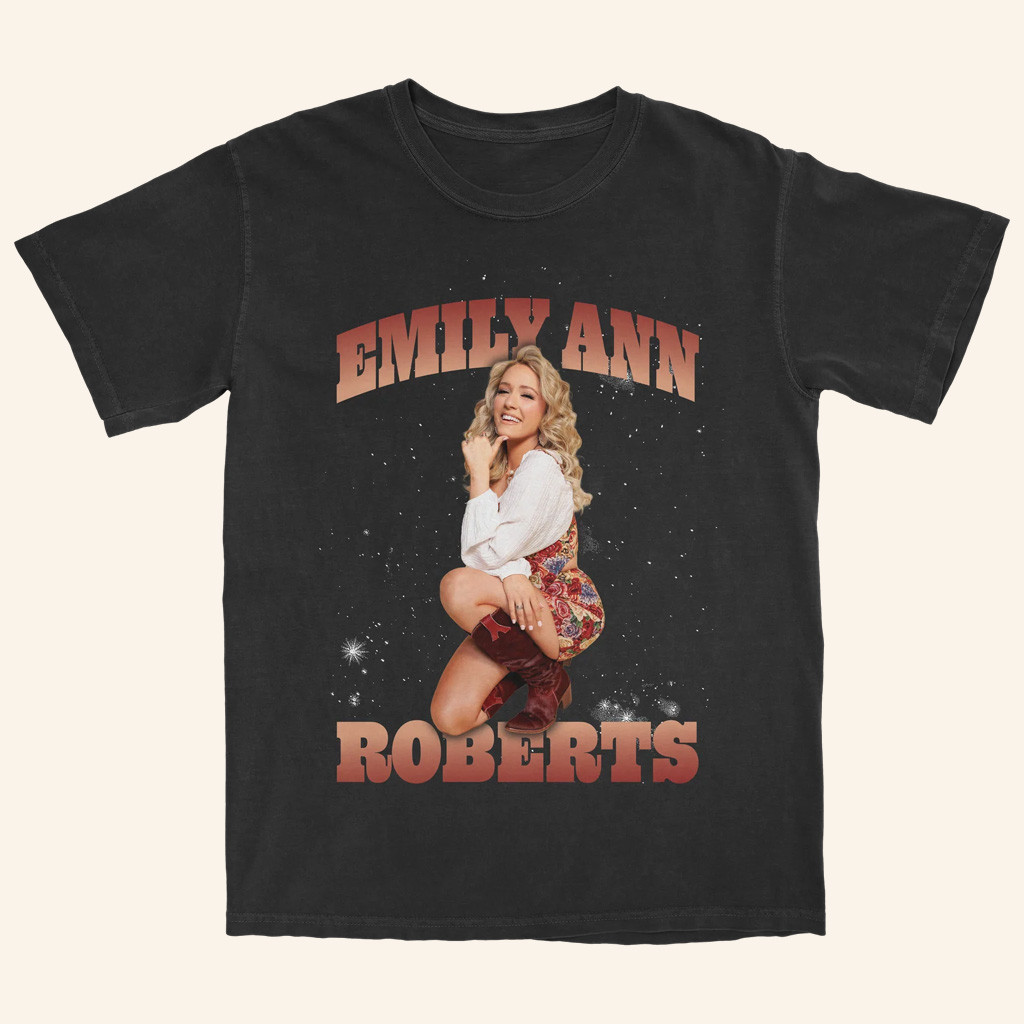 Emily Ann Roberts Merch Black Photo T-Shirt Gifts For Music Lovers Emily Ann Roberts Merch Black Photo T-Shirt Gifts For Music Lovers