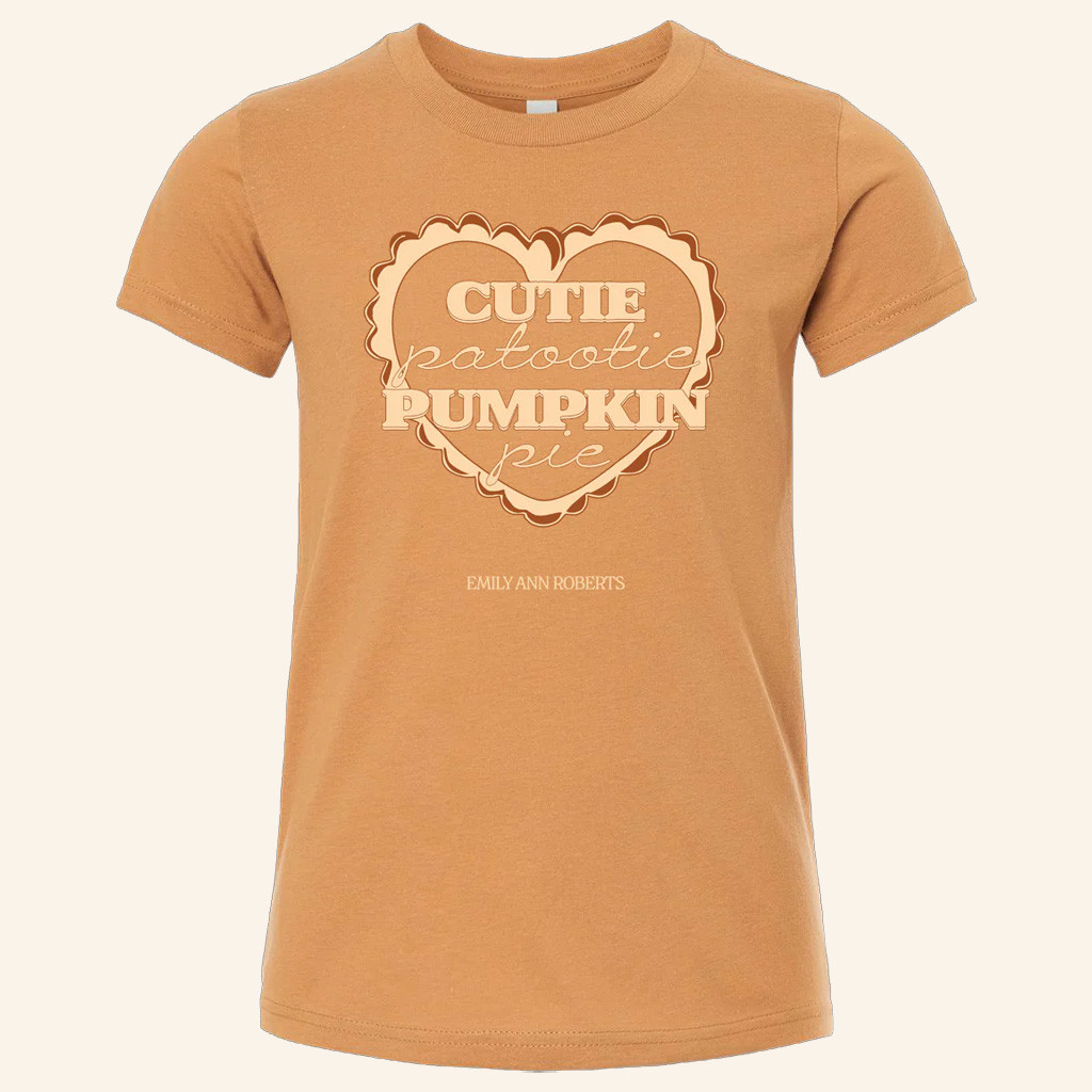 Emily Ann Roberts Merch Cutie Patootie Pumpkin Pie T-Shirt Emily Ann Roberts Shirt Her Gifts