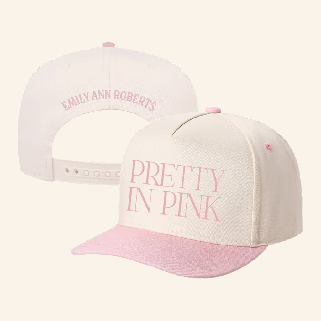 Emily Ann Roberts Merch Pretty in Pink Hat Embroidered Birthday Gifts For Music Fans Emily Ann Roberts Merch Pretty in Pink Hat Embroidered Birthday Gifts For Music Fans