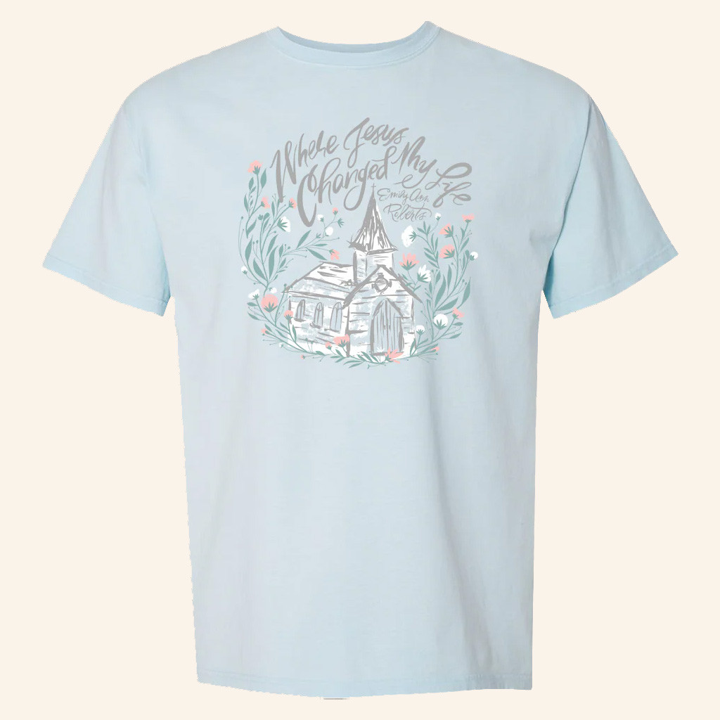Emily Ann Roberts Merch The Building T-Shirt Where Jesus Changed My Life Shirt Her Gifts