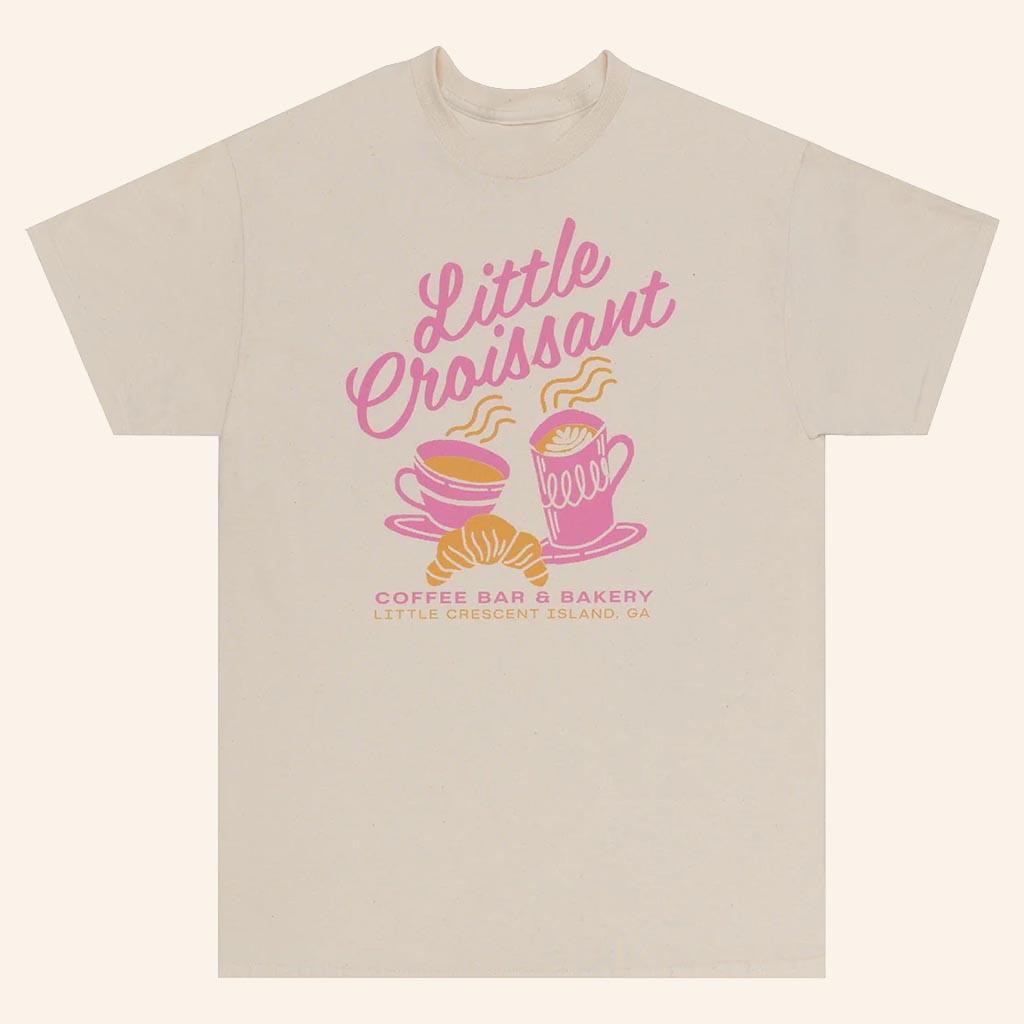 Emily Henry Merch Little Croissant Coffee Bar T-Shirt Best Birthday Gift For Her