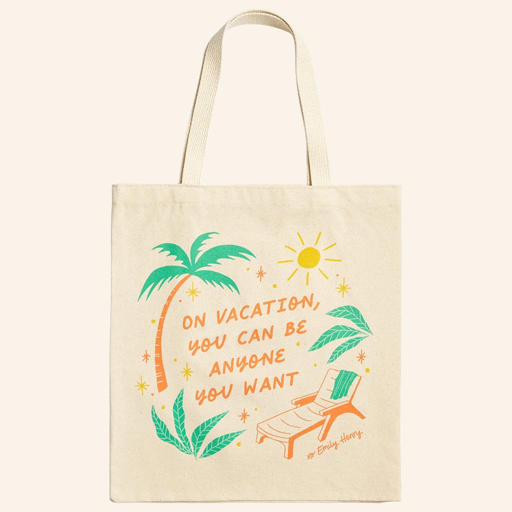 Emily Henry Merch On Vacation You Can Be Anyone Tote Bag Gifts Ideas For Mom Emily Henry Merch On Vacation You Can Be Anyone Tote Bag Gifts Ideas For Mom
