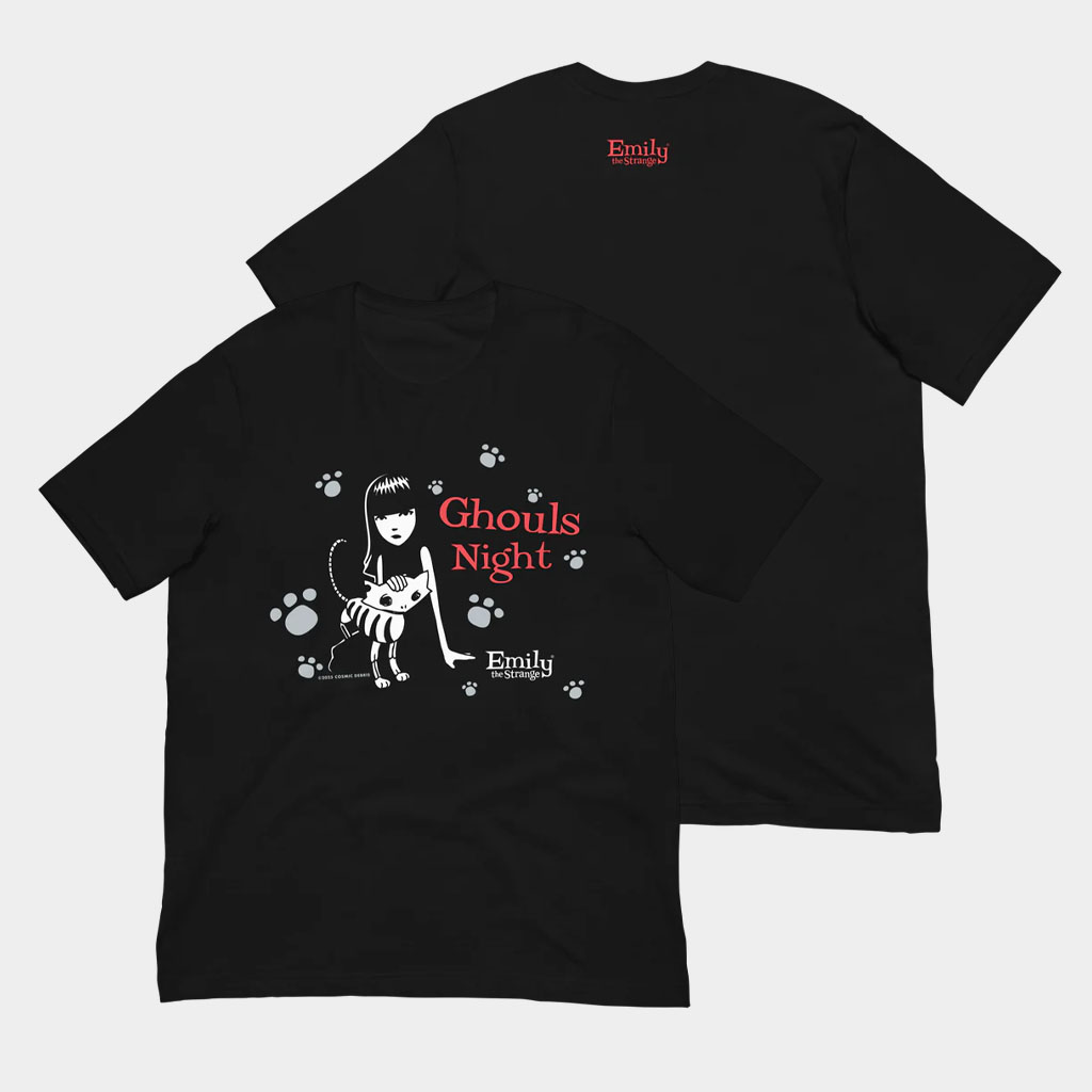 Emily Strange Merch Ghouls Night T-Shirt Birthday Gift For Sister