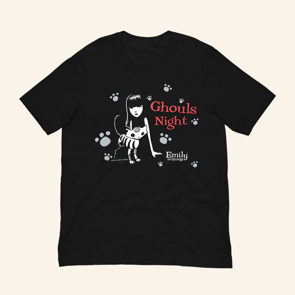 Emily Strange Merch Ghouls Night T-Shirt Good Christmas Gifts For Friends