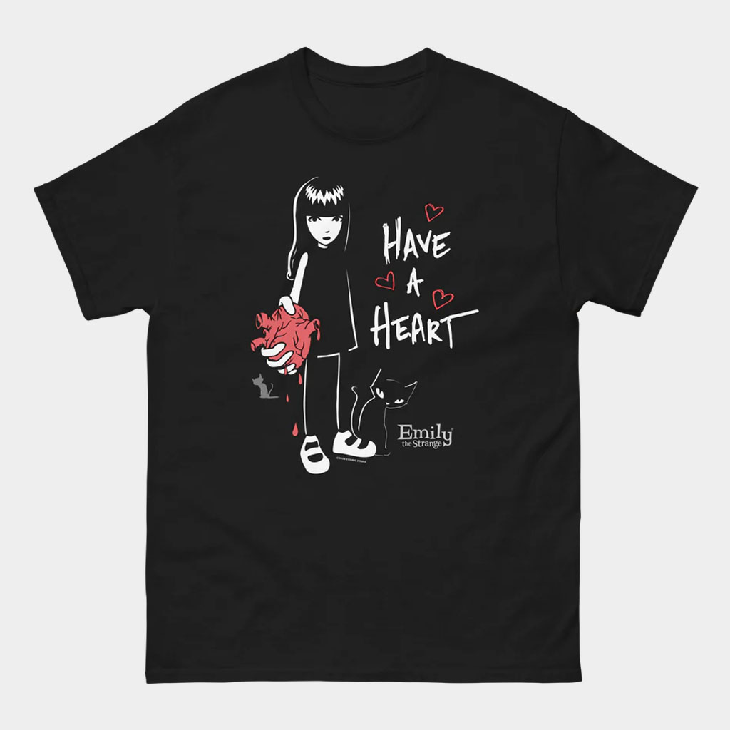 Emily Strange Merch Have A Heart T-Shirt Emily The Strange Shirt Gift Ideas For Her