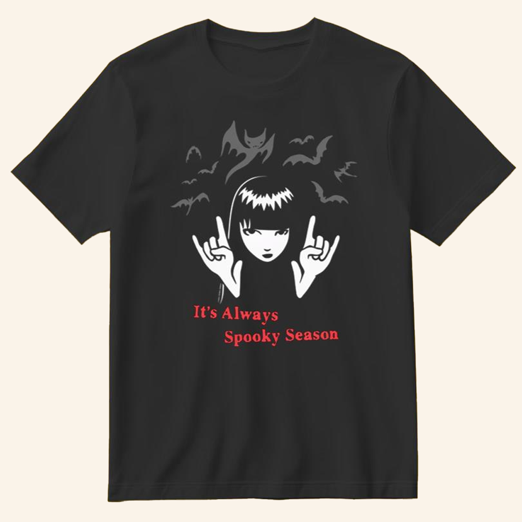 Emily Strange Merch It�s Always Spooky Season T-Shirt Best Christmas Gifts For Girlfriend Emily Strange Merch It�s Always Spooky Season T-Shirt Best Christmas Gifts For Girlfriend