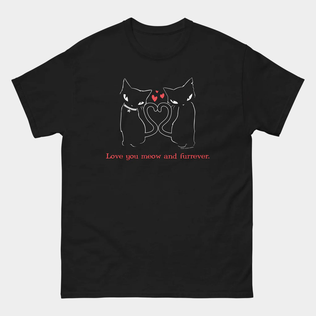 Emily Strange Merch Love You Meow And Furrever Shirt Emily Strange T-Shirt Gifts For Friends