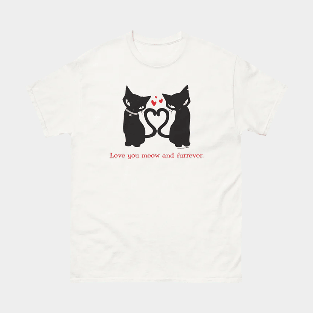 Emily Strange Merch Meow And Furrever T-Shirt Birthday Gift Ideas For Friends-1