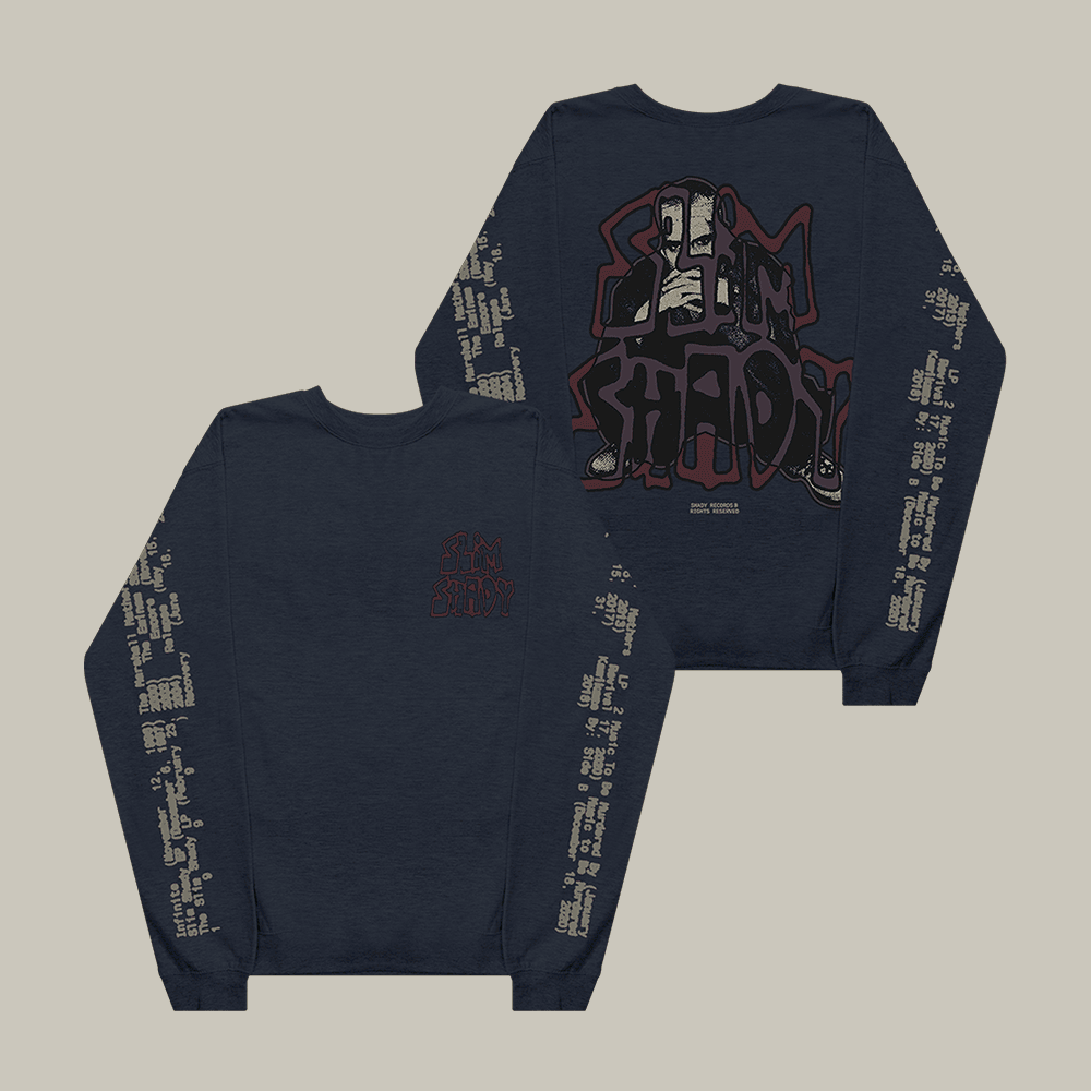 Eminem Graffiti Slim Shady Sweatshirt Eminem Music Clothing Music Lover Gift For Friends