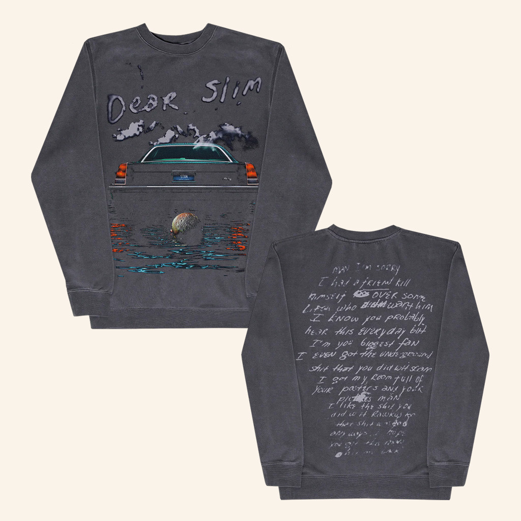 Eminem Merch Dear Slim Sweatshirt Music Related Gifts For Guys Eminem Merch Dear Slim Sweatshirt Music Related Gifts For Guys