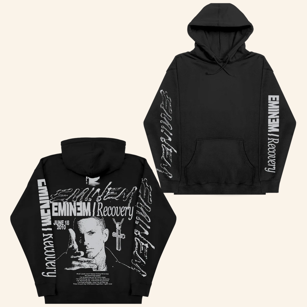 Eminem Merch Eminem Recovery Hoodie Music Lover Gifts For Him