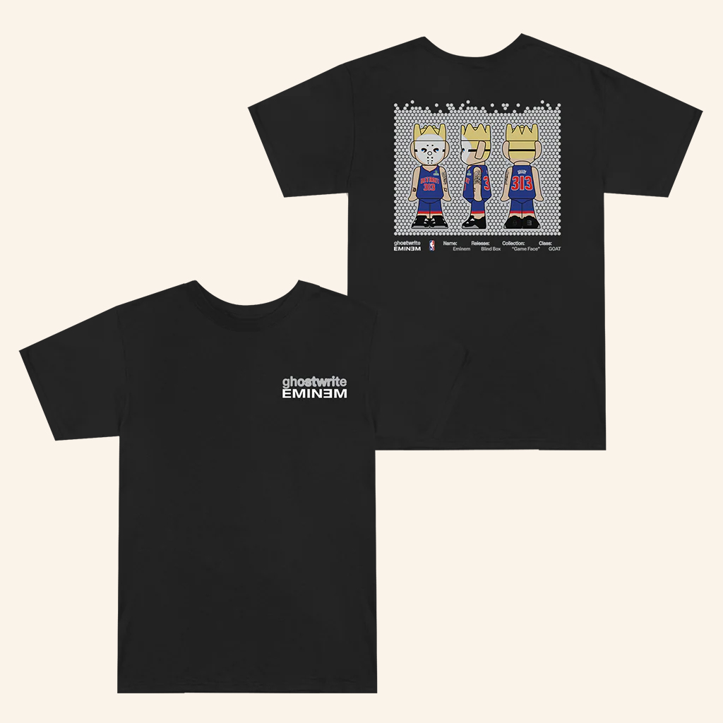 Eminem Merch Ghostwrite X NBA X Eminem Game Face T-Shirt Christmas Gifts For Guys Eminem Merch Ghostwrite X NBA X Eminem Game Face T-Shirt Christmas Gifts For Guys