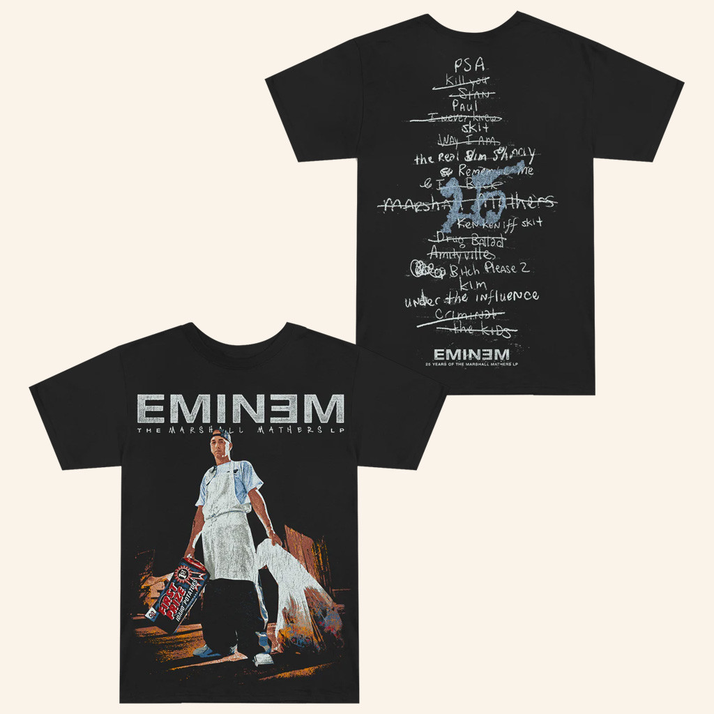 Eminem Merch MMLP25 Tracklist T-Shirt Eminem Shirt Gift Ideas For Rap Lovers Eminem Merch MMLP25 Tracklist T-Shirt Eminem Shirt Gift Ideas For Rap Lovers
