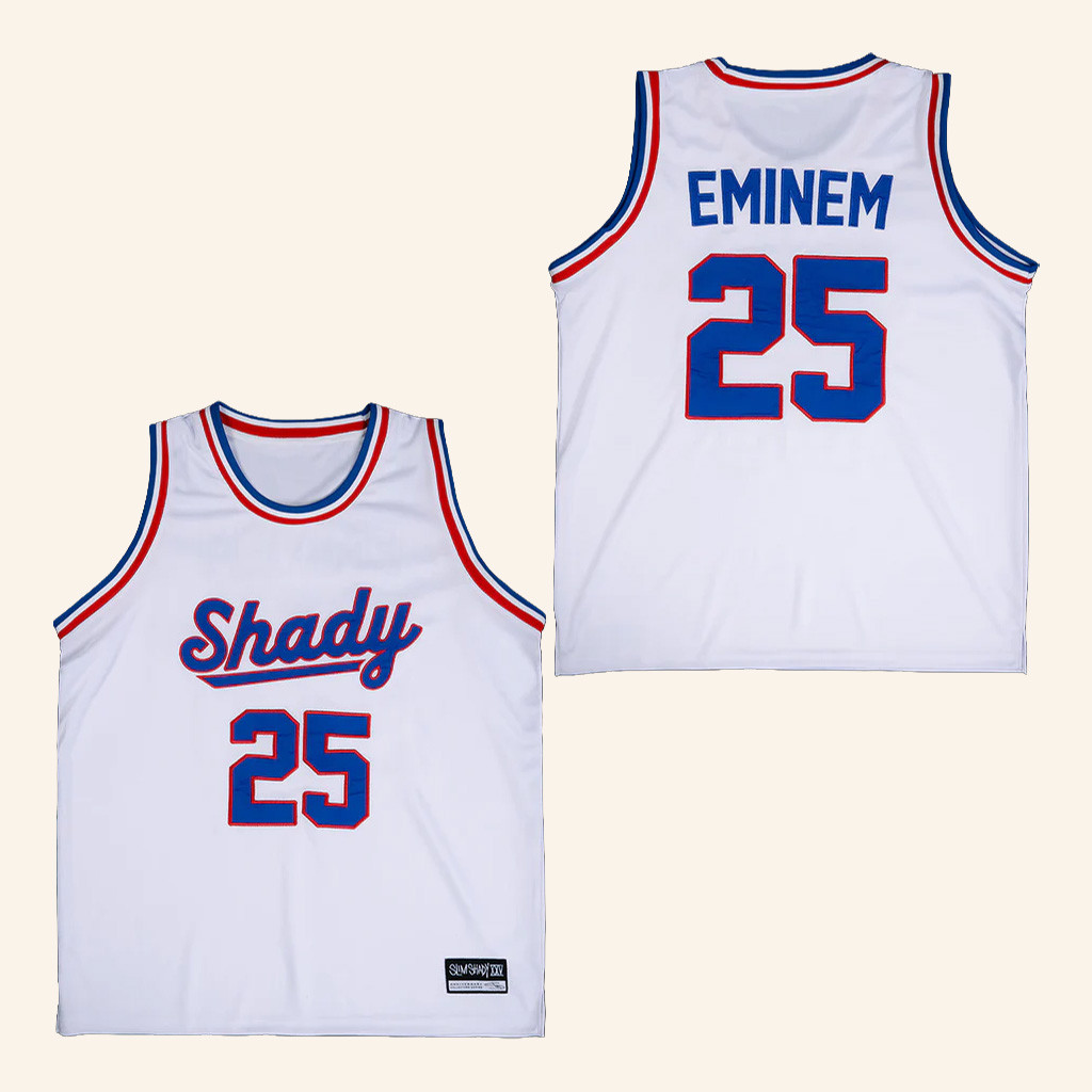 Eminem Merch SSLP 25 Basketball Jersey Best Gifts For Rapper Fans