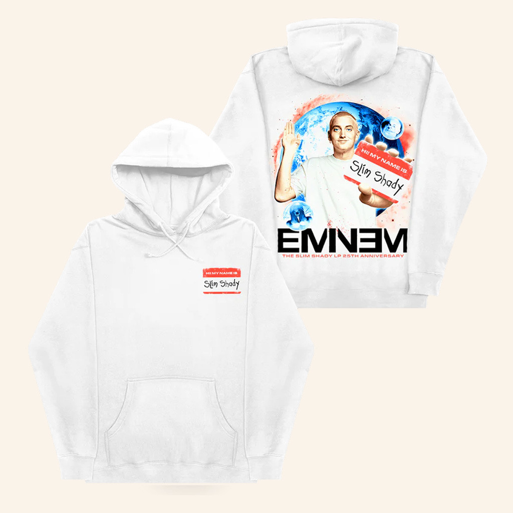 Eminem Merch SSLP 25 Name Tag Hoodie Gift Ideas For Music Lovers Eminem Merch SSLP 25 Name Tag Hoodie Gift Ideas For Music Lovers
