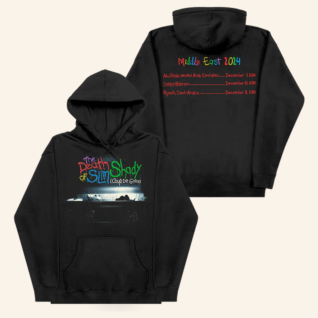 Eminem Merch TDOSS Casket Hoodie Middle East Tour Run 2024 Hoodie Gifts For Fans