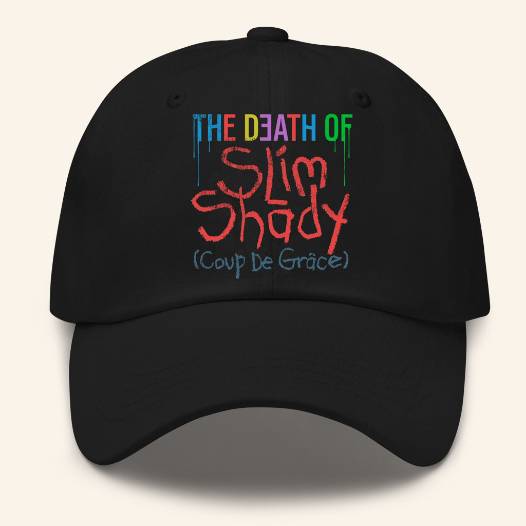 Eminem Merch The Death Of Slim Shady Logo Embroidered Hat Gifts For Rap Lovers