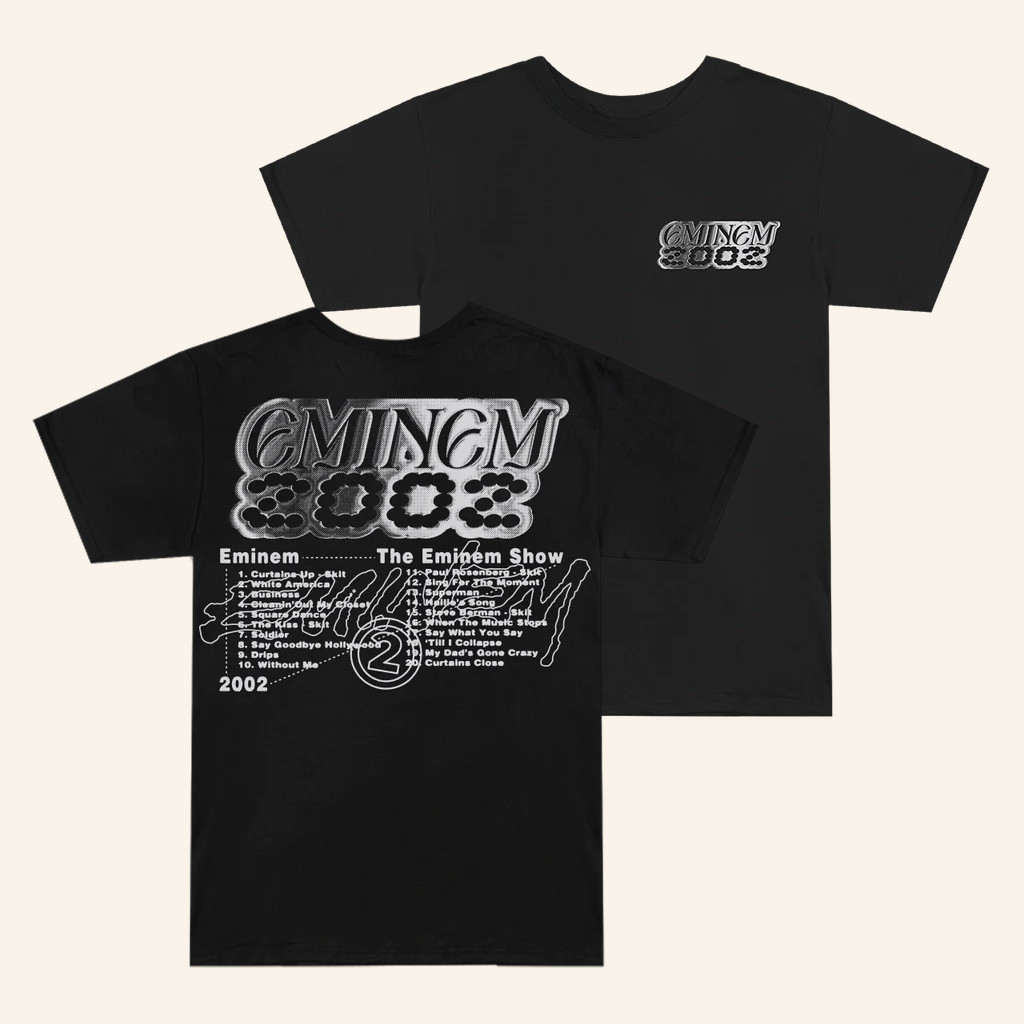 Eminem Merch The Eminem Show Chrome Logo T-Shirt Best Gifts For Rap Lovers