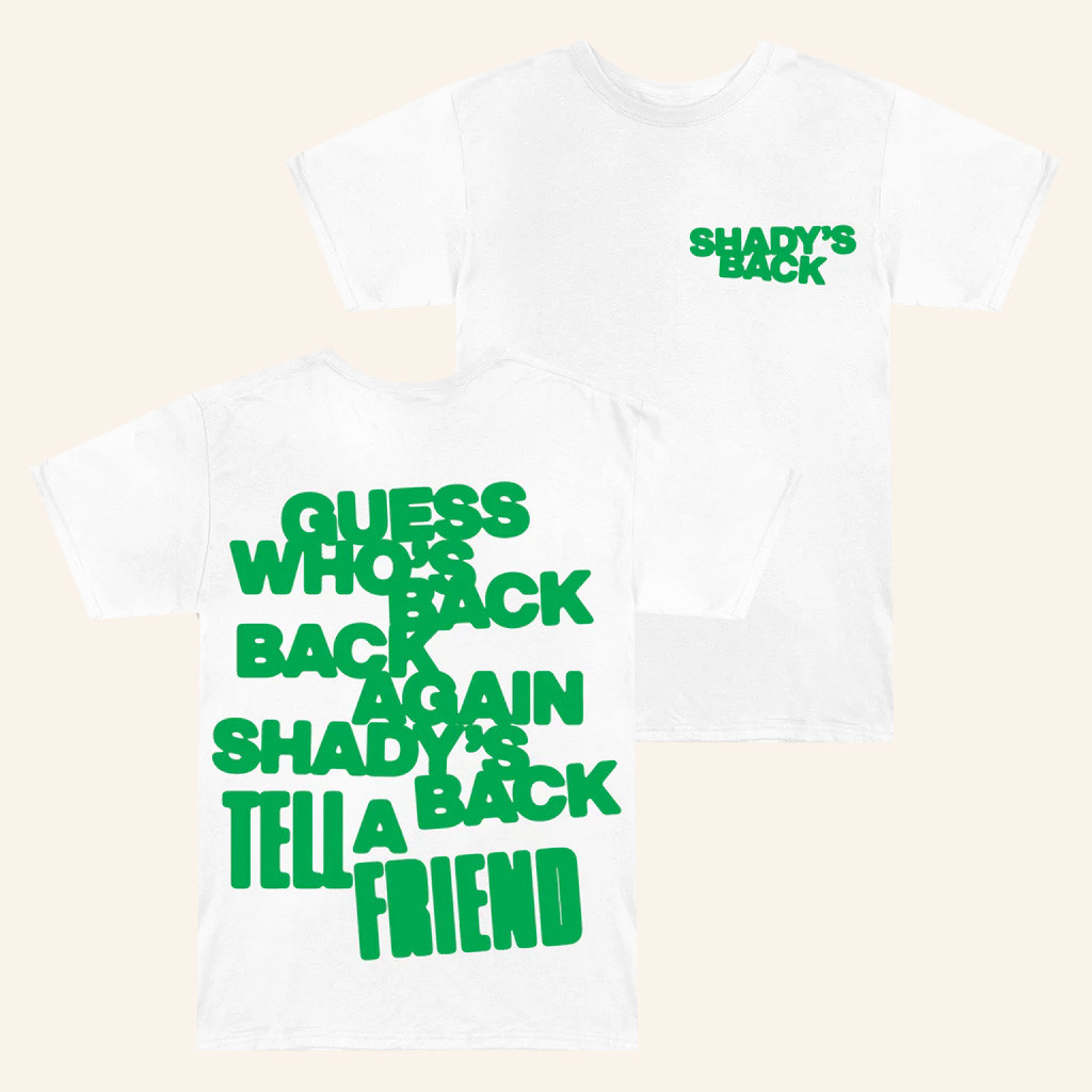 Eminem Merch The Eminem Show Shady's Back T-Shirt Christmas Gifts For Him Eminem Merch The Eminem Show Shady's Back T-Shirt Christmas Gifts For Him