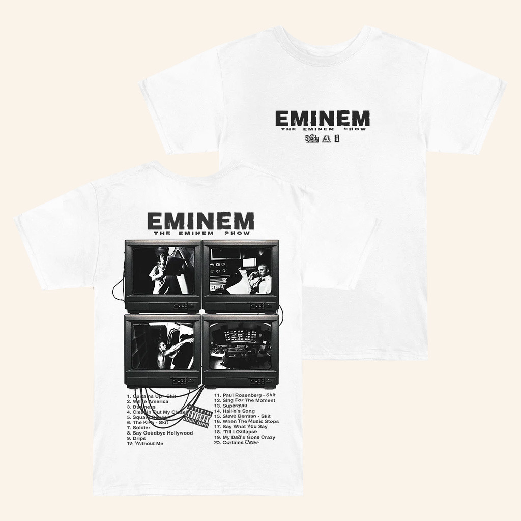 Eminem Merch The Eminem Show Vintage TV T-Shirt Christmas Gifts For Rapper Fans Eminem Merch The Eminem Show Vintage TV T-Shirt Christmas Gifts For Rapper Fans