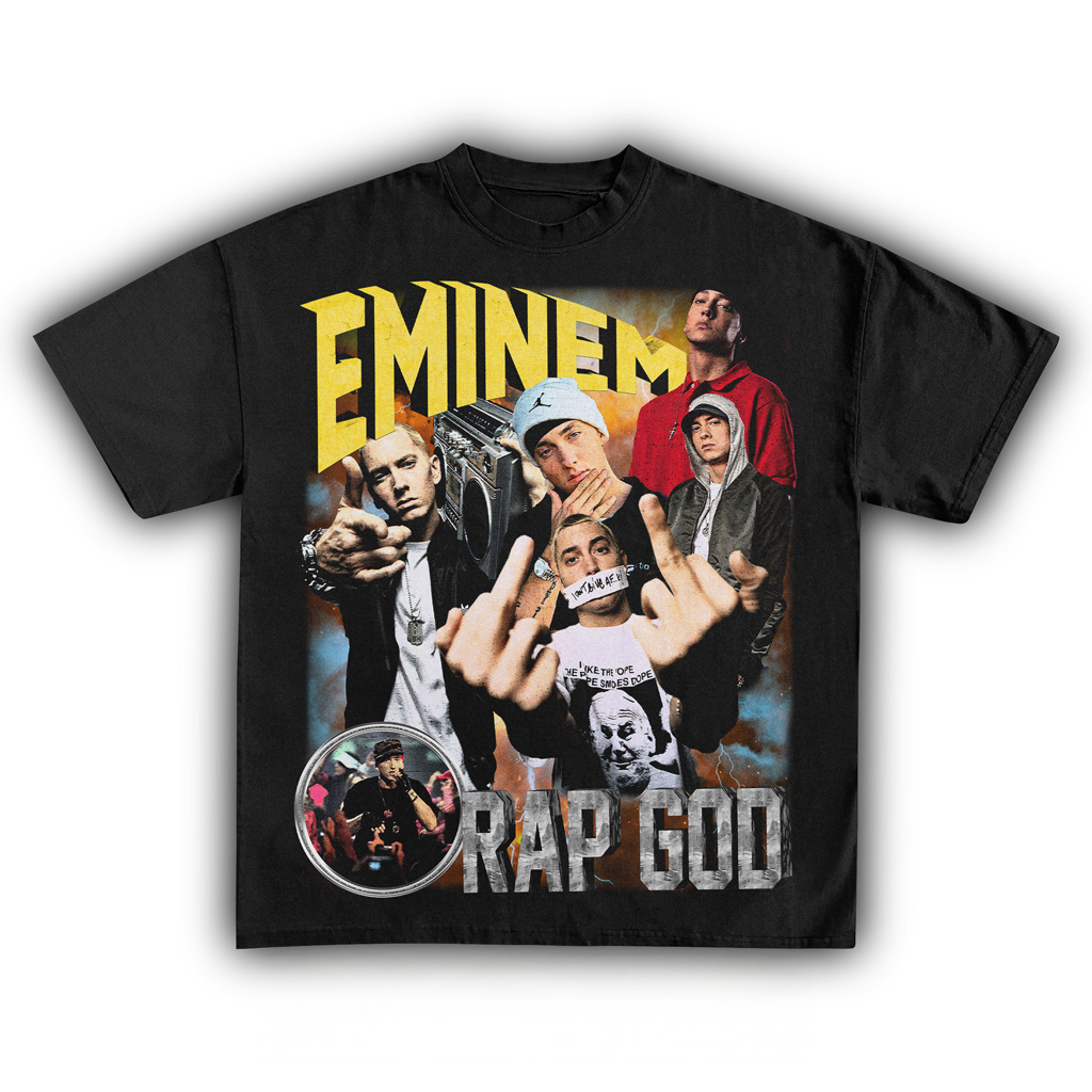 Eminem Rap God T-Shirt Fan Merch Music Lovers Christmas Present Ideas Eminem Rap God T-Shirt Fan Merch Music Lovers Christmas Present Ideas