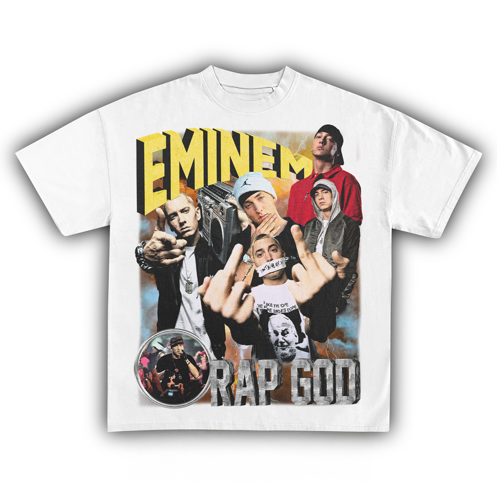 Eminem Rap God White T-Shirt Fan Merch Music Lovers Christmas Present Ideas Eminem Rap God White T-Shirt Fan Merch Music Lovers Christmas Present Ideas