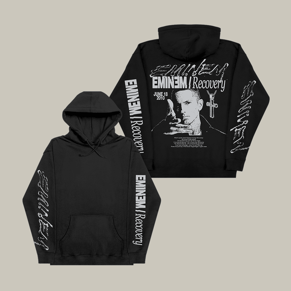 Eminem Recovery Hoodie June 18 2010 Eminem Hooded Sweatshirt Best Gift For Fan