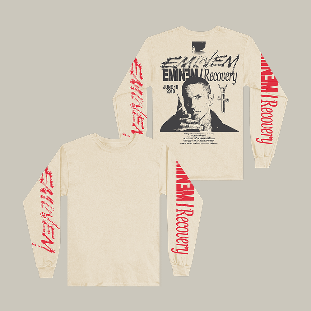 Eminem Recovery Music Long Sleeve Shirt Eminem Concert Outfits Unique Gift For Music Fan