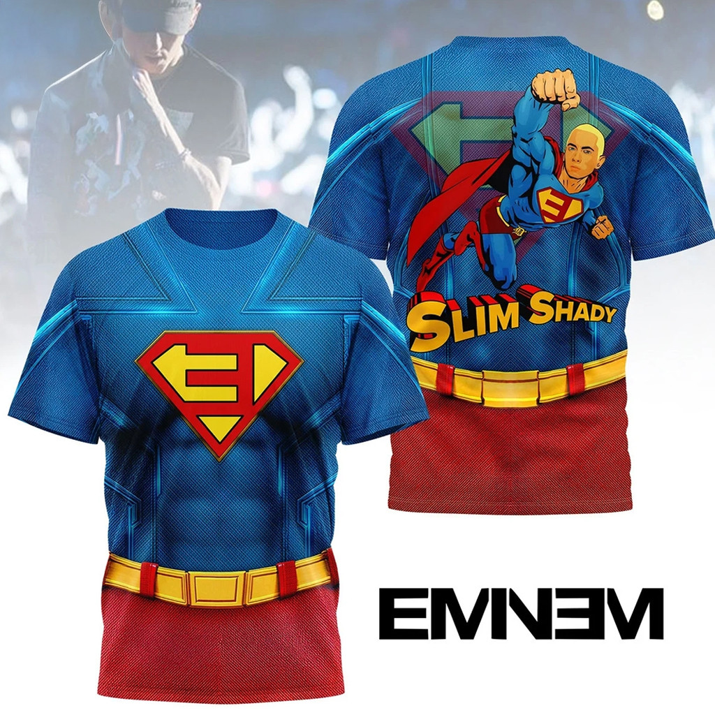 Eminem Slim Shady Superhero Shirt Eminem Merch Gifts For Rapper Fan