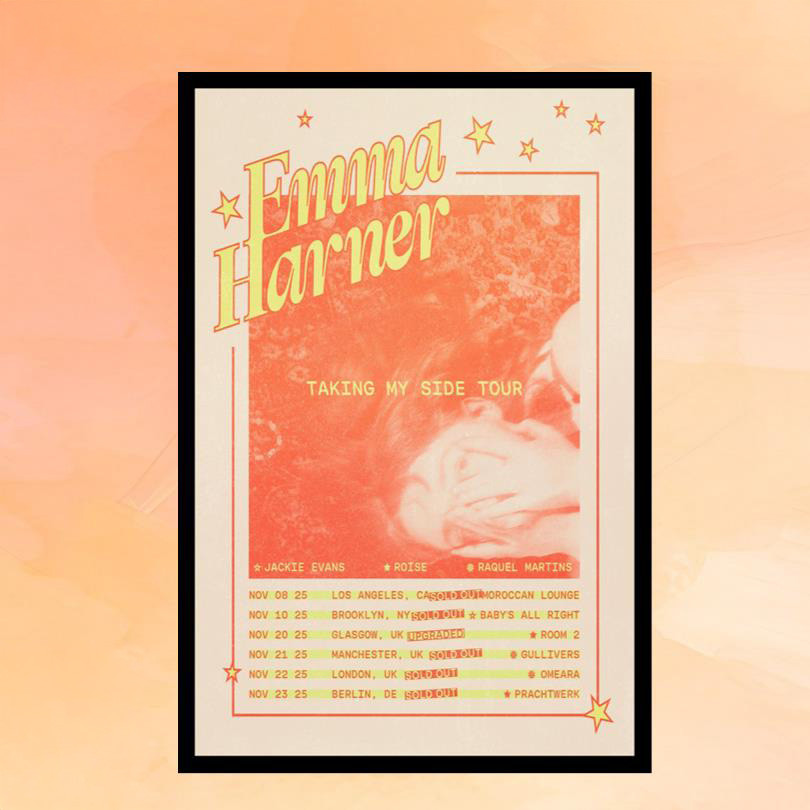 Emma Harner Merch Taking My Side Tour 2025 Poster Home Decor Cool Gifts For Music Lovers