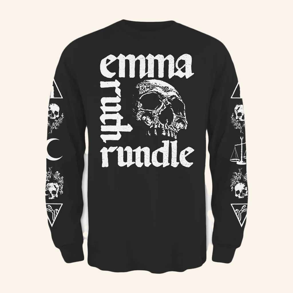 Emma Ruth Rundle Merch Patterson Black Long Sleeve Shirt Presents For Music Lovers Emma Ruth Rundle Merch Patterson Black Long Sleeve Shirt Presents For Music Lovers