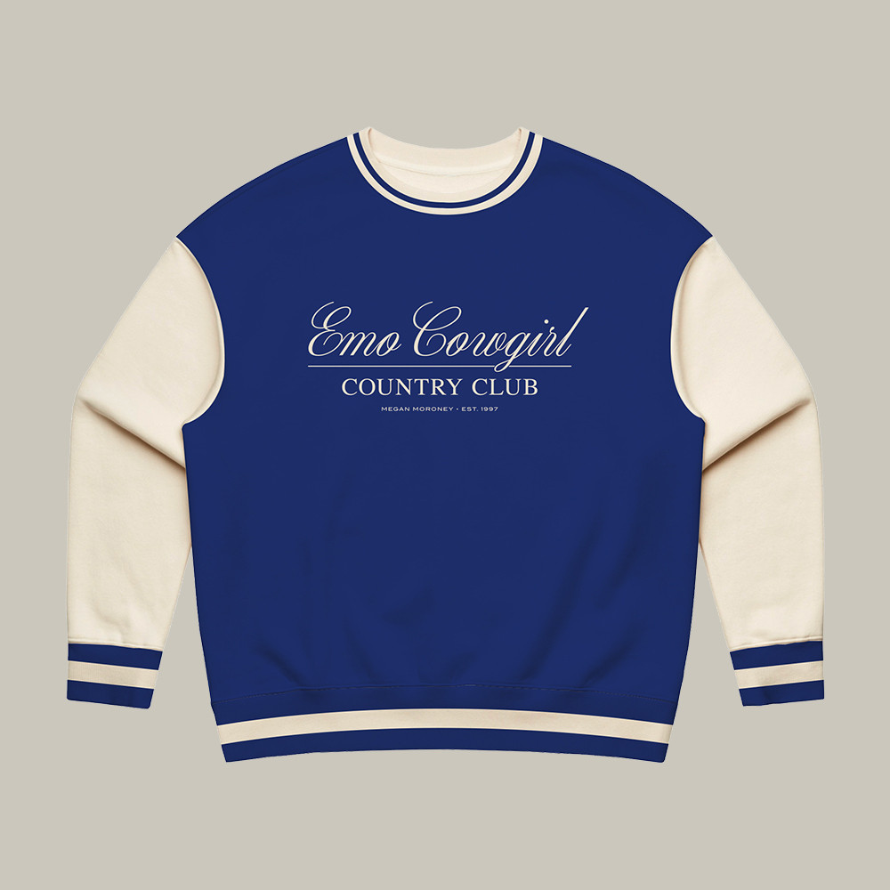 Emo Cowgirl Country Club Sweatshirt Megan Moroney Apparel Present For Boyfriend