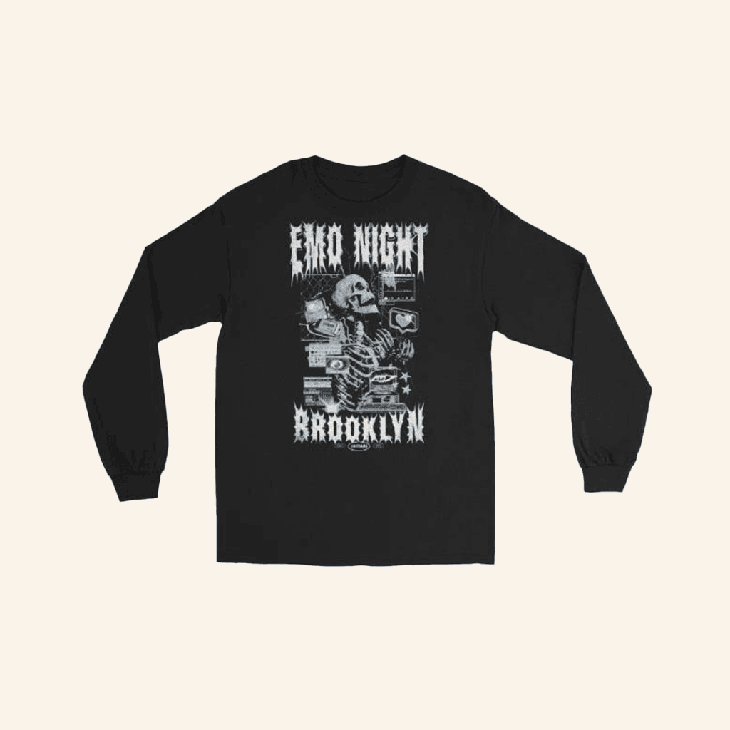 Emonightbk Merch Computer Skeleton Long Sleeve Shirt Gifts For Friends Emonightbk Merch Computer Skeleton Long Sleeve Shirt Gifts For Friends