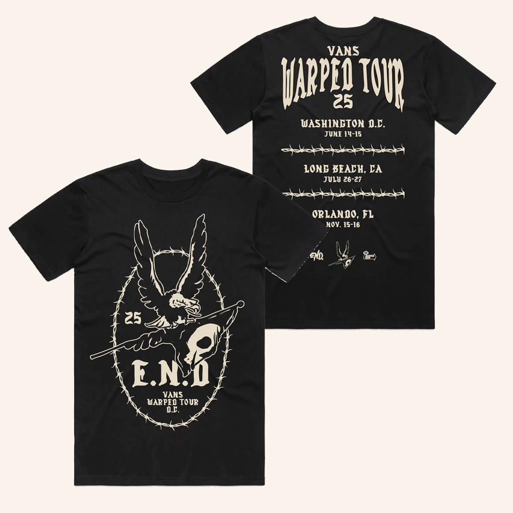 Emo's Not Dead Merch DC Eagle T-Shirt END Vans Warped Tour 2025 Shirt Gifts For Dad Emo's Not Dead Merch DC Eagle T-Shirt END Vans Warped Tour 2025 Shirt Gifts For Dad