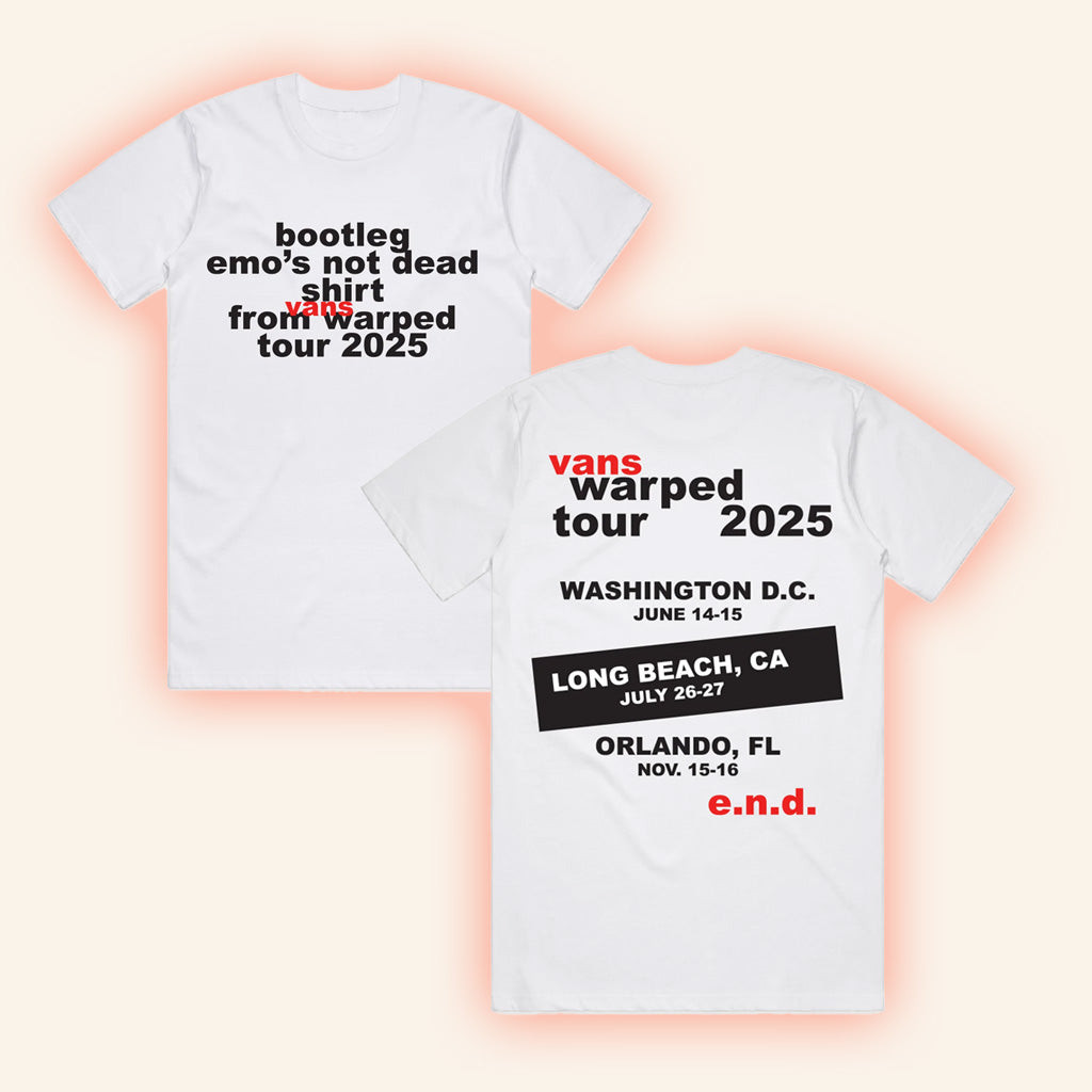 Emos Not Dead Merch END. Vans Warped Tour Bootleg Shirt Birthday Ideas For Fans Emos Not Dead Merch END. Vans Warped Tour Bootleg Shirt Birthday Ideas For Fans