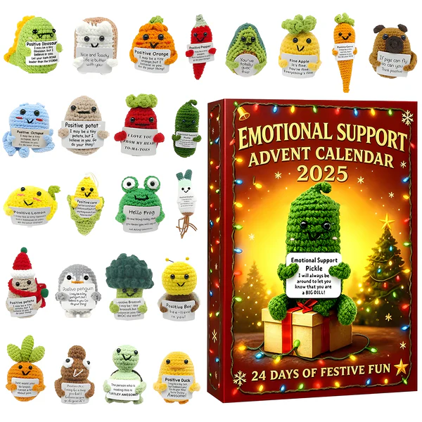 Emotional Support Advent Calendar 2025 Christmas Decoration Xmas Advent Calendar Gift Ideas