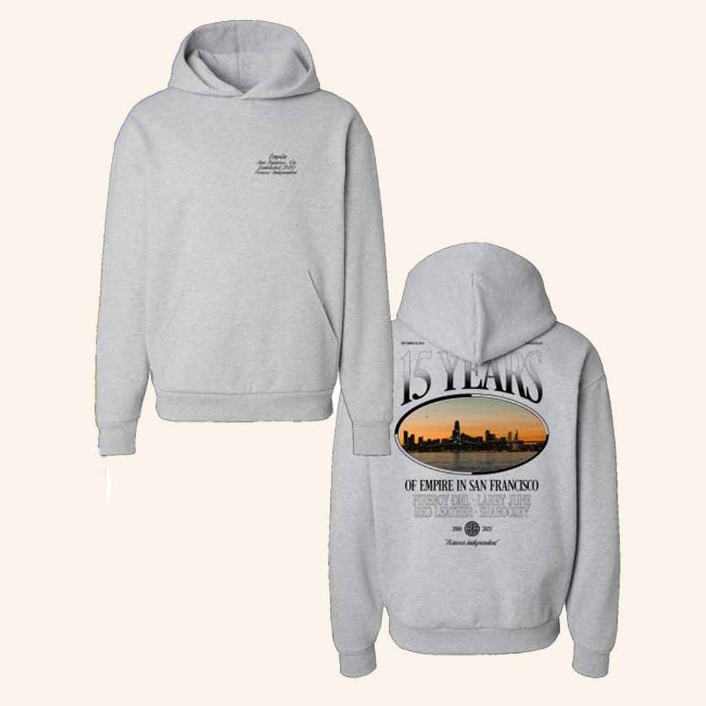 Empire Merch Empire 15 Years Skyline Hoodie Christmas Gift Ideas For Him Empire Merch Empire 15 Years Skyline Hoodie Christmas Gift Ideas For Him