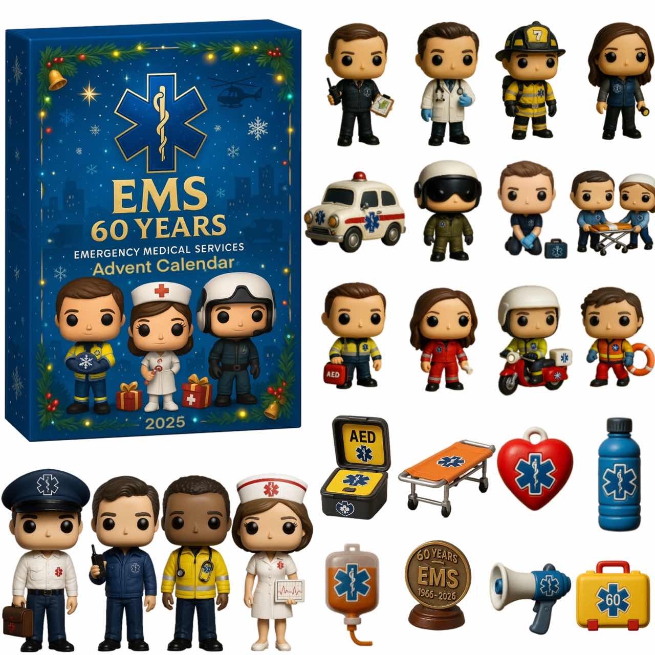 Ems 60th Anniversary Advent Calendar Christmas Countdown Calendar Xmas Gifts For Nurse