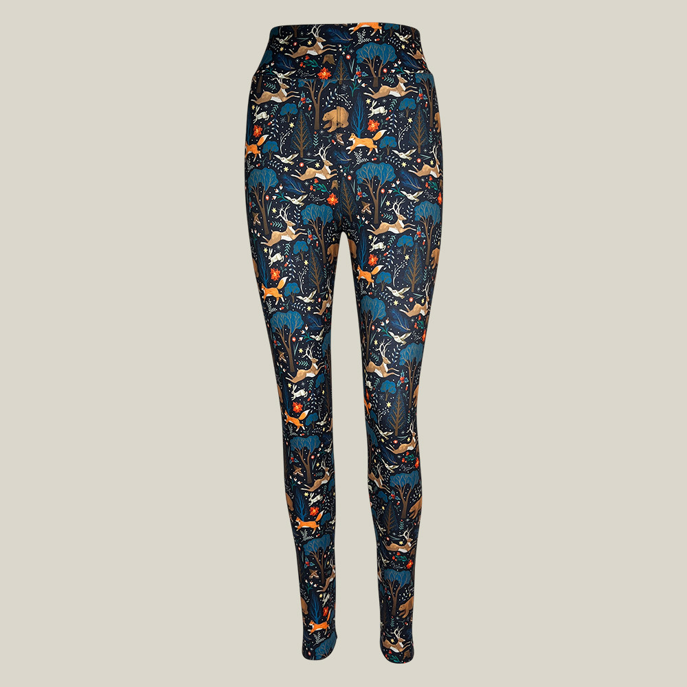 Enchanted Forest Leggings Black Workout Leggings Presents For Fitness Lovers