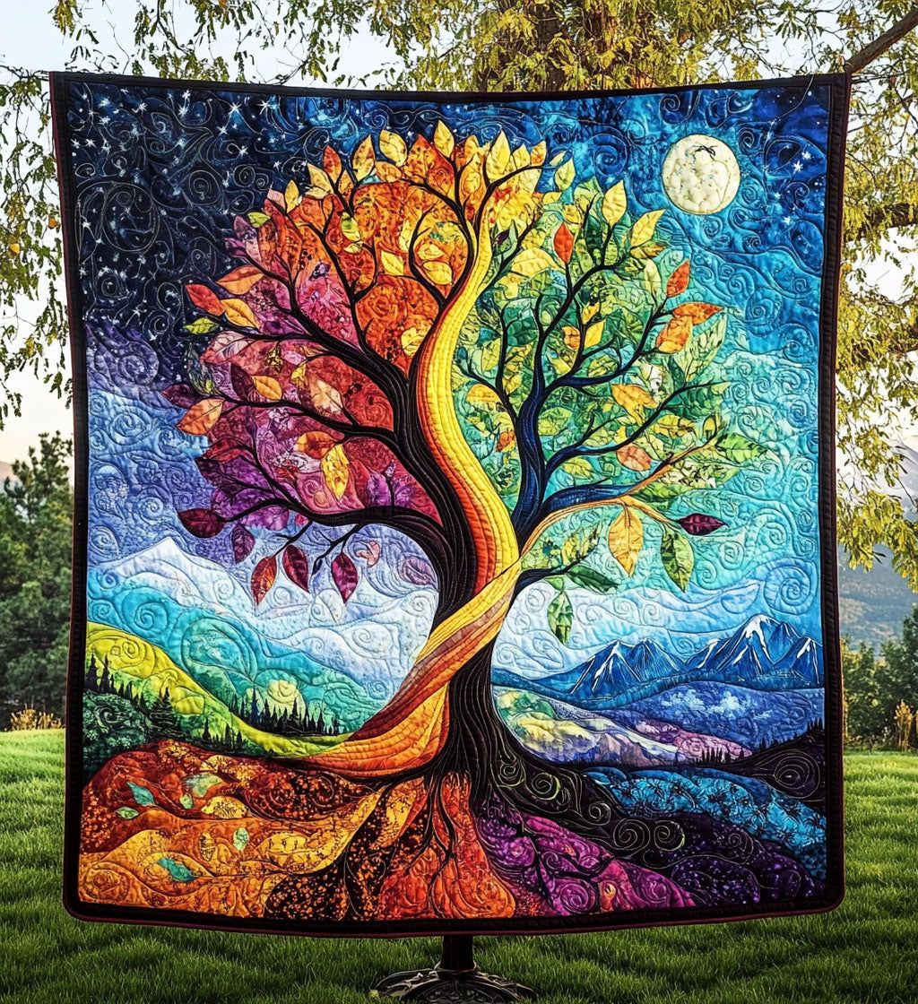Enchanted Grove Quilted Blanket Tree Of Life Memorial Gift