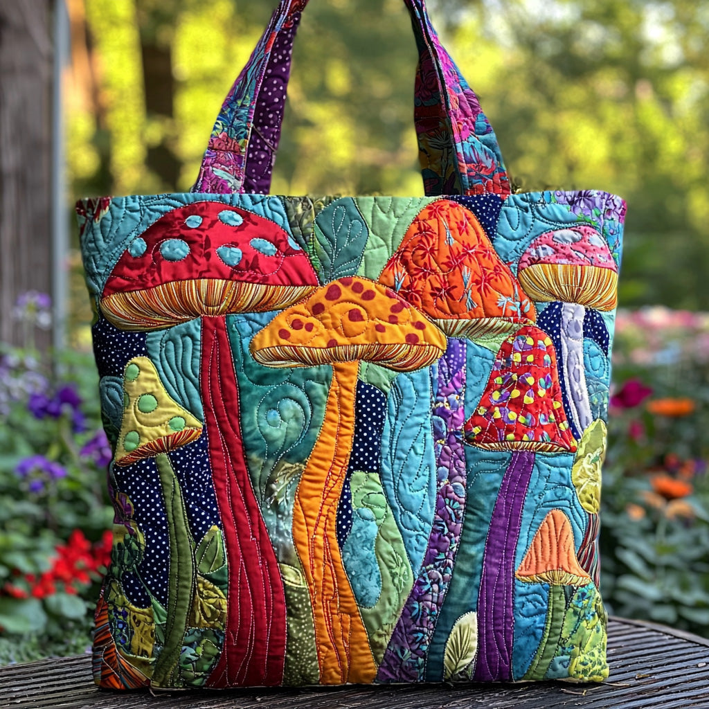 Enchanted Grove Quilted Tote Bag Cool Gifts For Hippies
