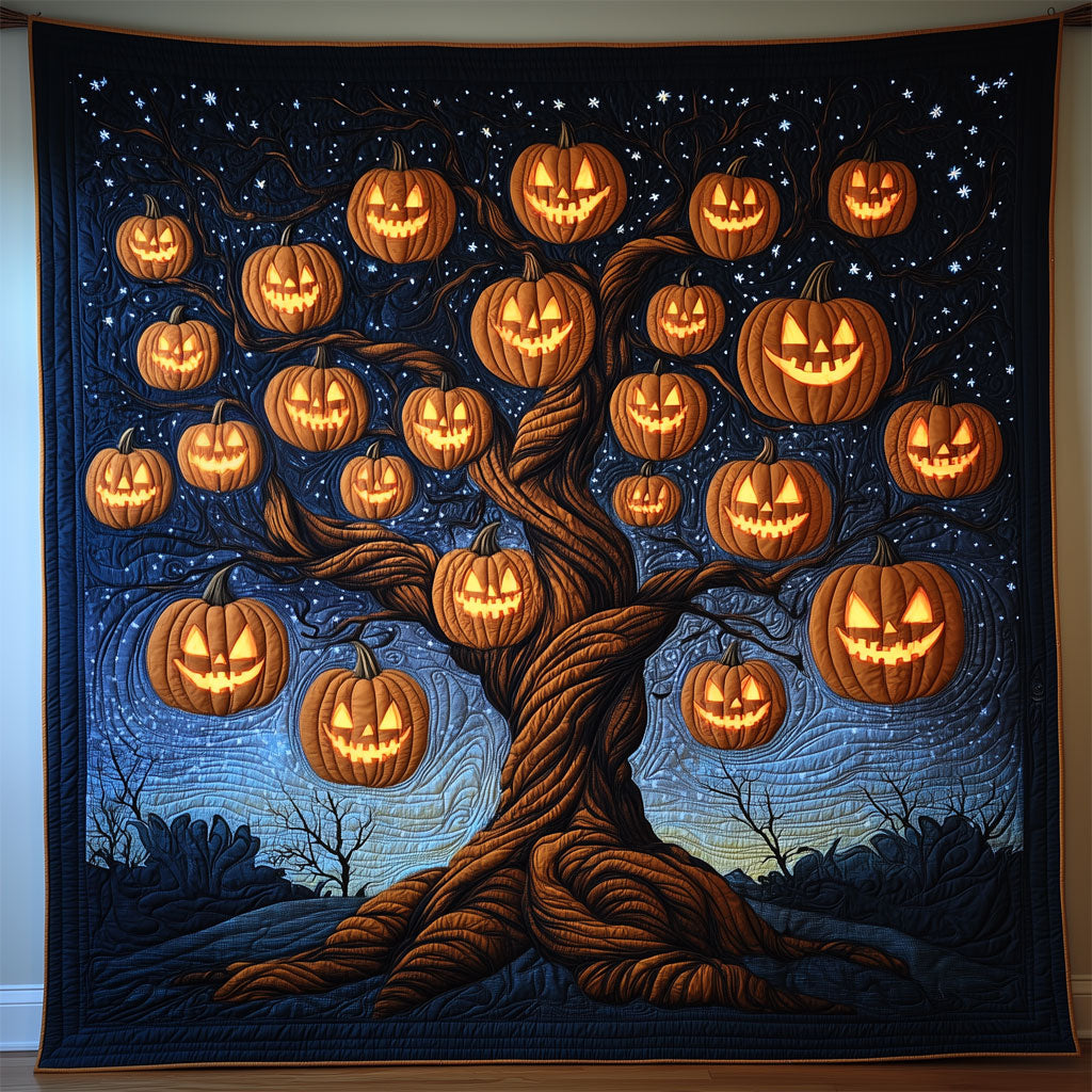 Enchanted Halloween Tree Quilt Perfect Quilt Blanket Gift for Family and Friends