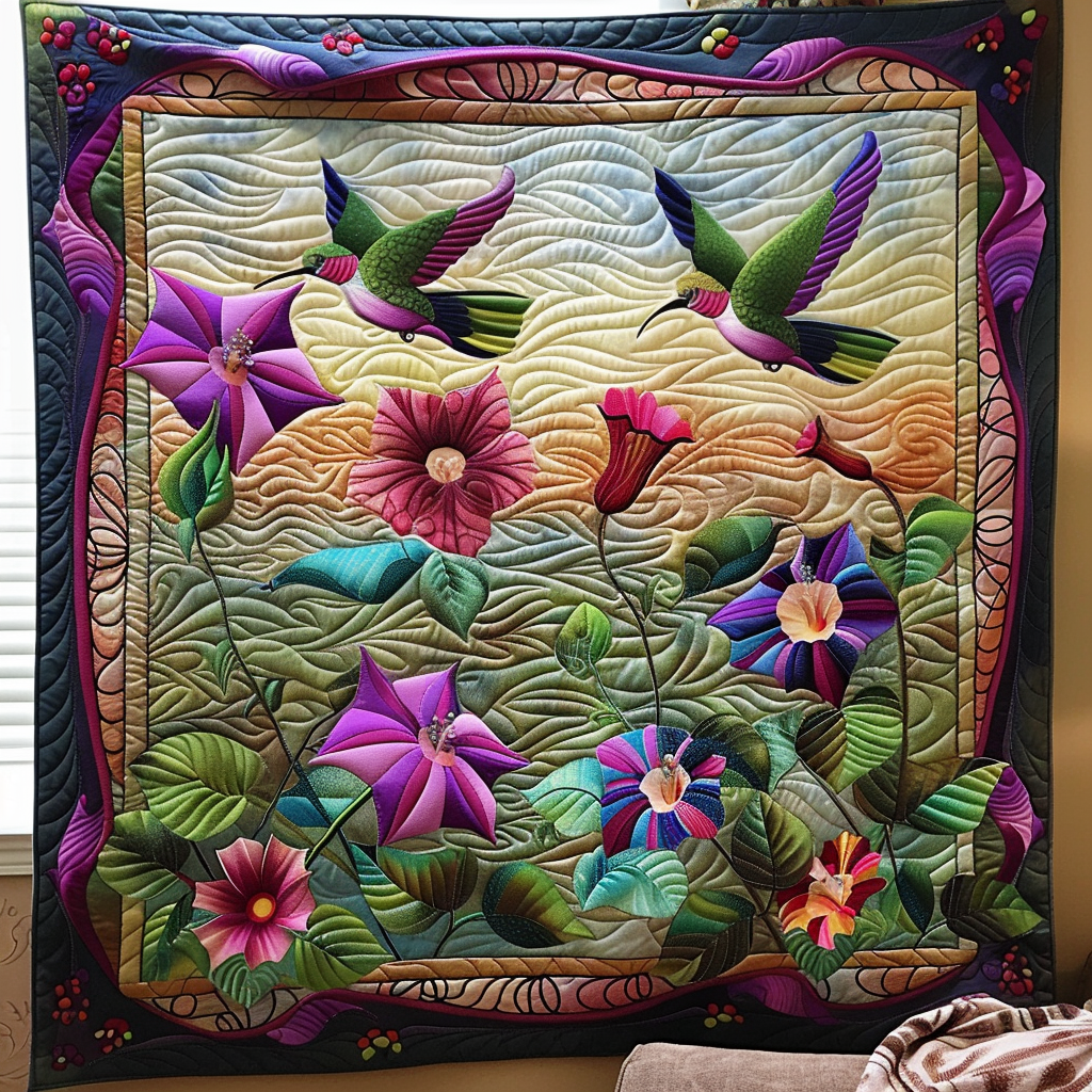 Enchanted Petals Quilted Blanket Gift Ideas For Bird Lovers
